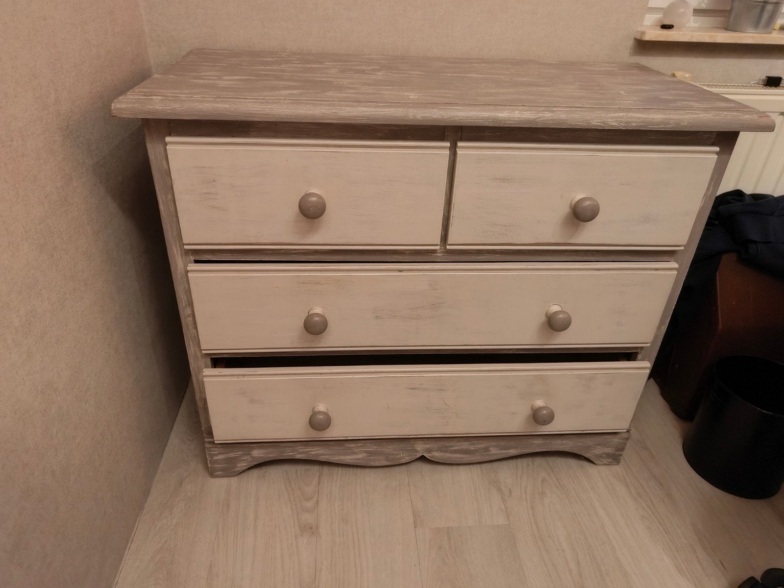 houten ladekast, Huis en Inrichting, Ophalen, Gebruikt, 50 tot 100 cm, 3 of 4 laden