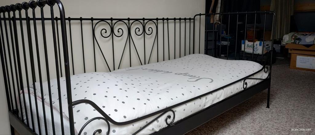 Meisjes bed Ikea, Ophalen of Verzenden, Zo goed als nieuw, 180 cm of meer, 85 tot 100 cm