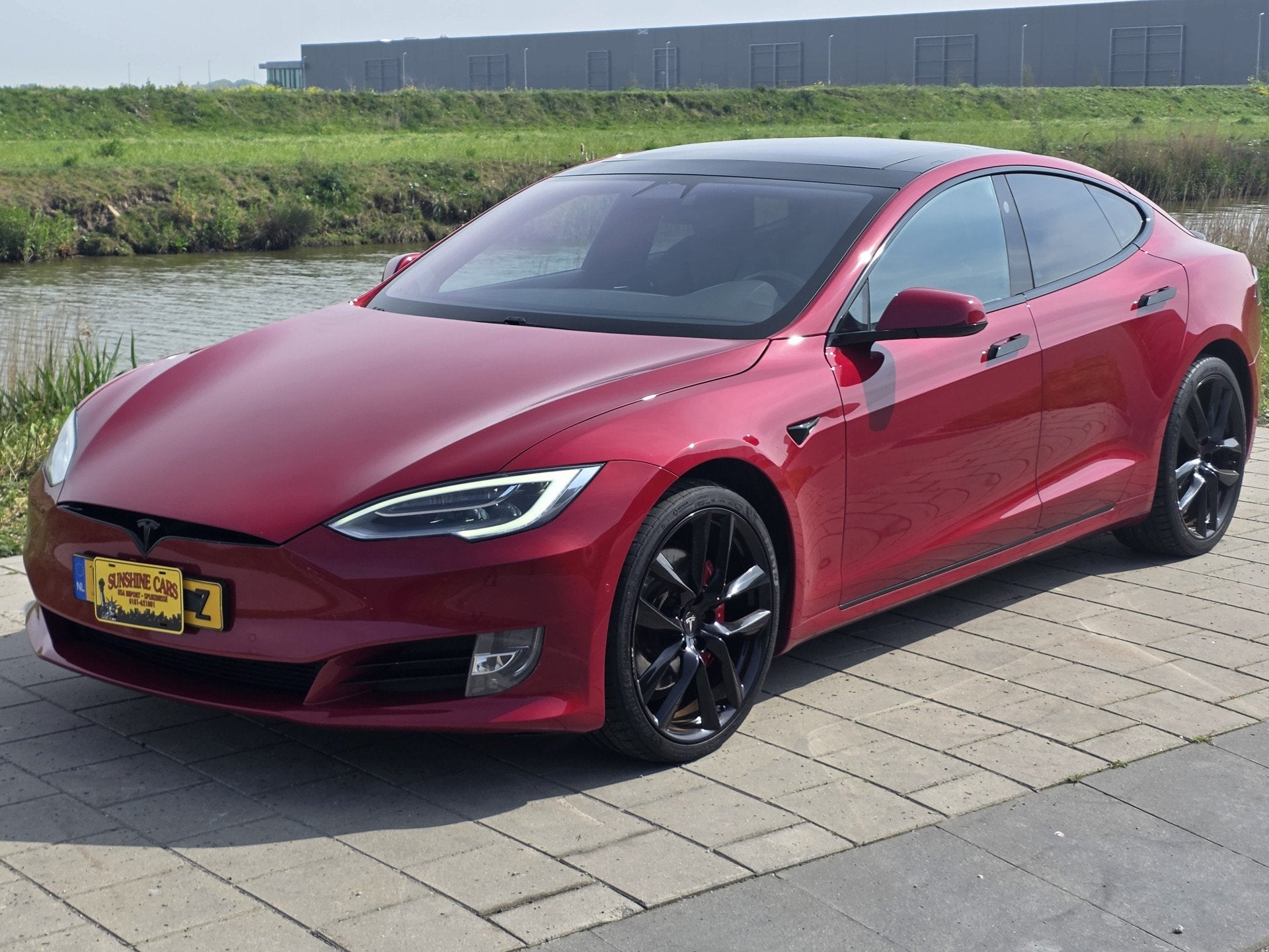 Tesla Model S 100D PERFORMANCE LUDICROUS 612PK+ DUURSTE UITV, Auto's, Zwart, 110 €/maand, Model S, Vierwielaandrijving