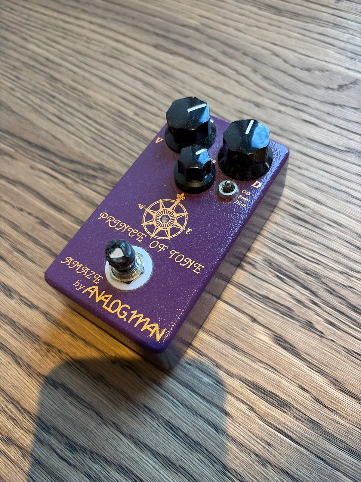 Analog Man Prince of Tone Overdrive/Boost Pedaal, Ophalen, Zo goed als nieuw, Distortion, Overdrive of Fuzz