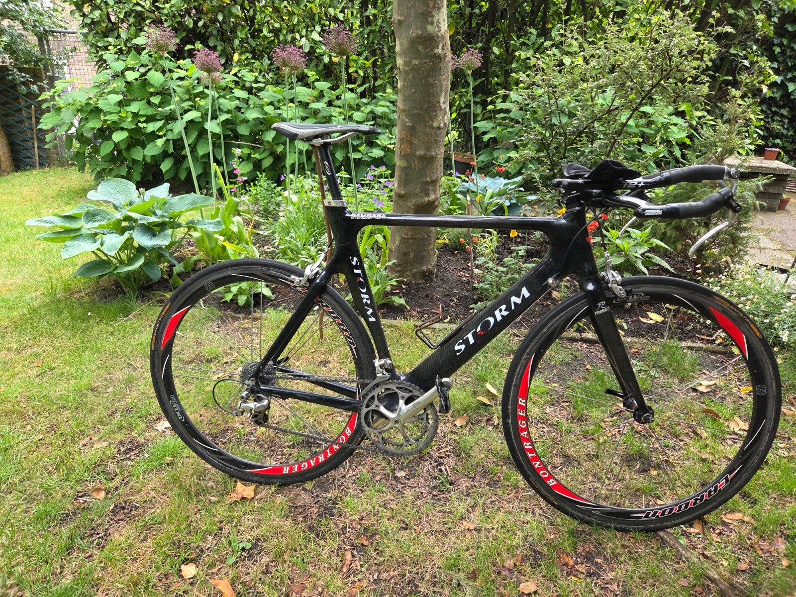 Storm tijdritfiets, Fietsen en Brommers, Fietsen | Racefietsen, 28 inch, Gebruikt, Carbon, Velgrem