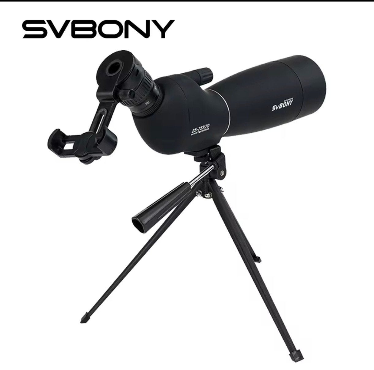 Spotting scope 20-75x70 nieuw in doos., Ophalen of Verzenden, Nieuw, Minder dan 80 mm, Lenzentelescoop (refractor)