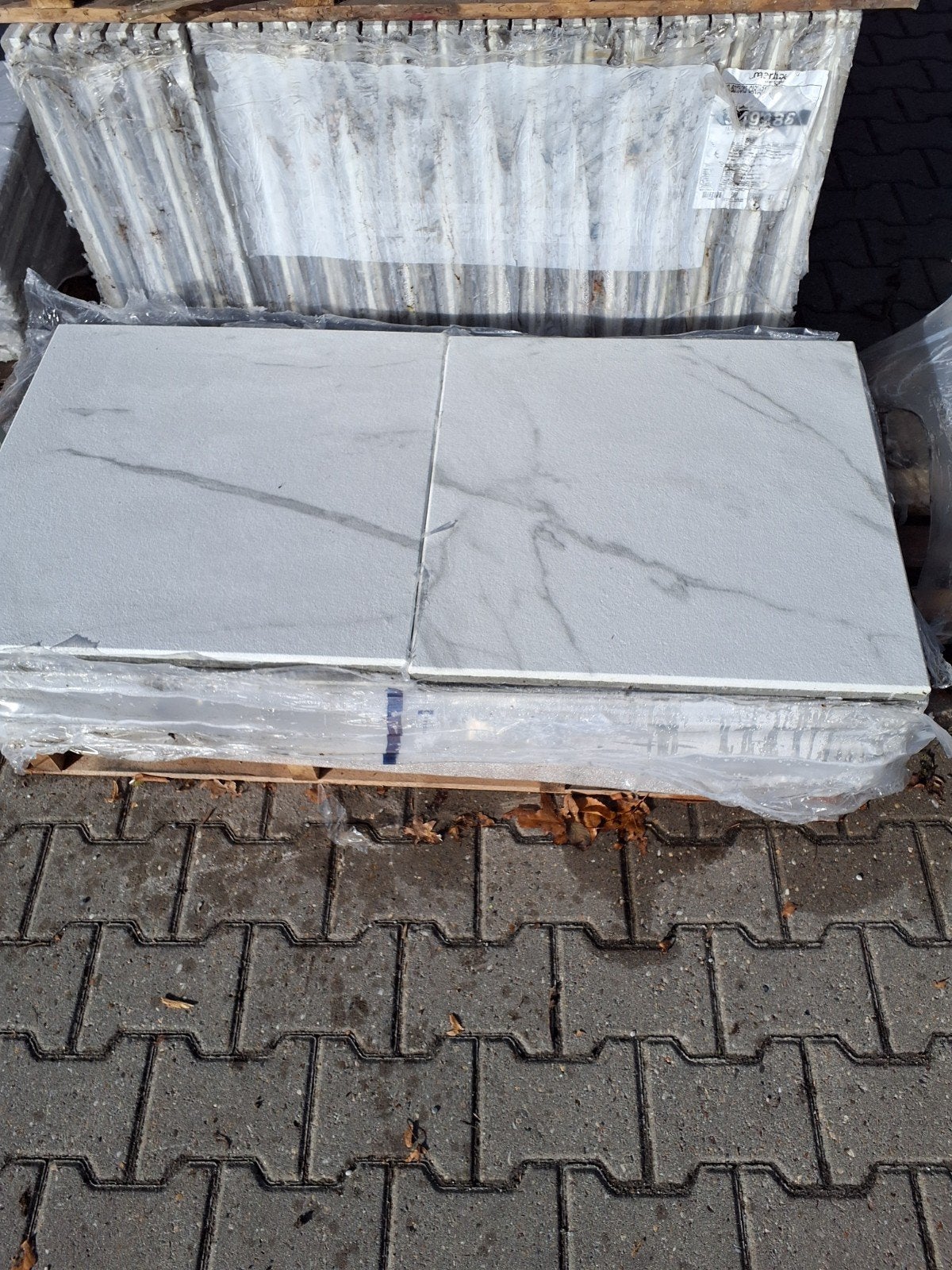 Marlux Leyo Terrastegels Carrara  60x60x3 cm - 97,92m², Ophalen, Nieuw, 10 m² of meer, Beton