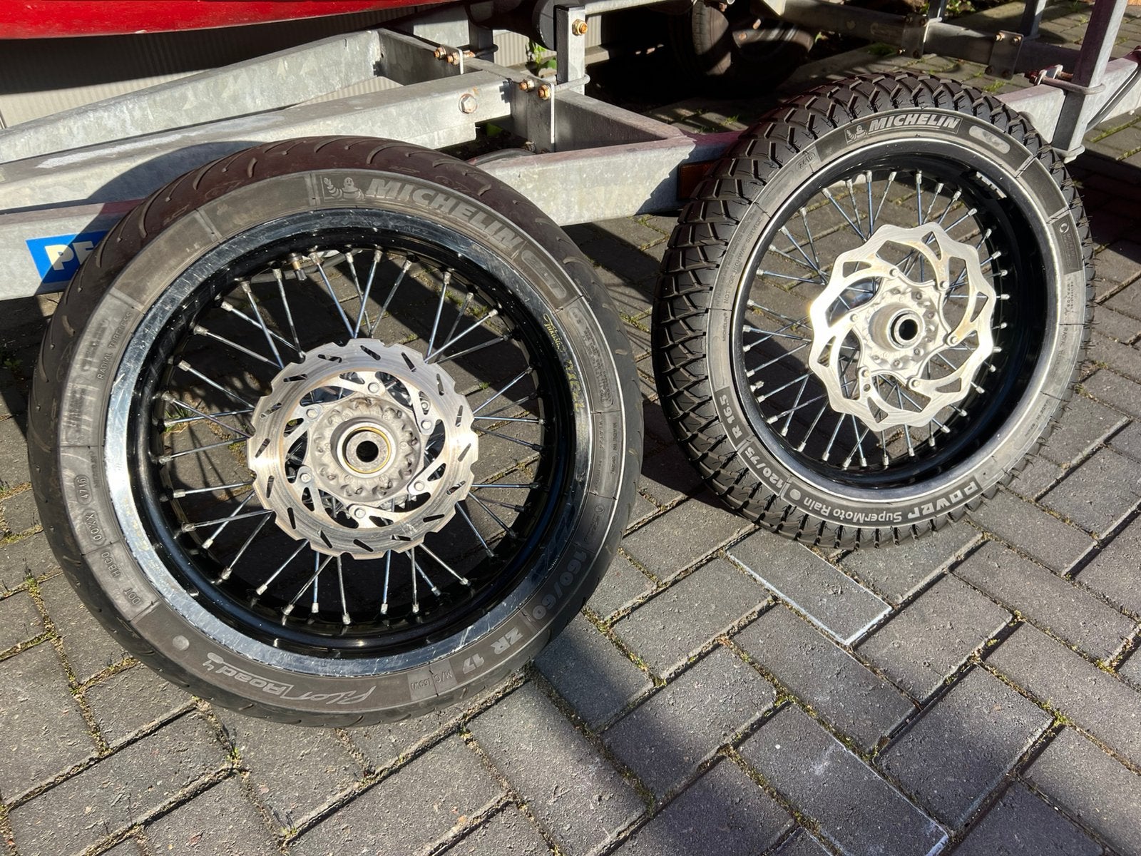 Supermoto wielen wielset wiel, Ophalen, Gebruikt
