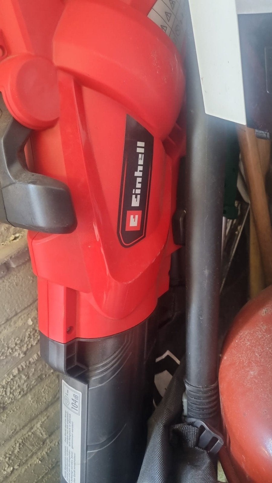 Einhell bladblazer/bladzuiger, Tuin en Terras, Bladblazers, Gebruikt, Handgedragen, Elektrisch, Met opvangzak, Met versnipperfunctie