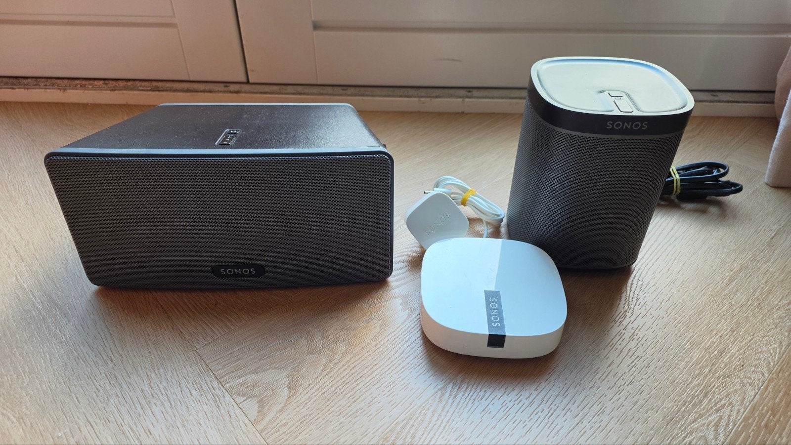 Sonos set PLAY:3 + PLAY:1 + BOOST – compleet en werkend, Ophalen of Verzenden, Minder dan 60 watt, Sonos