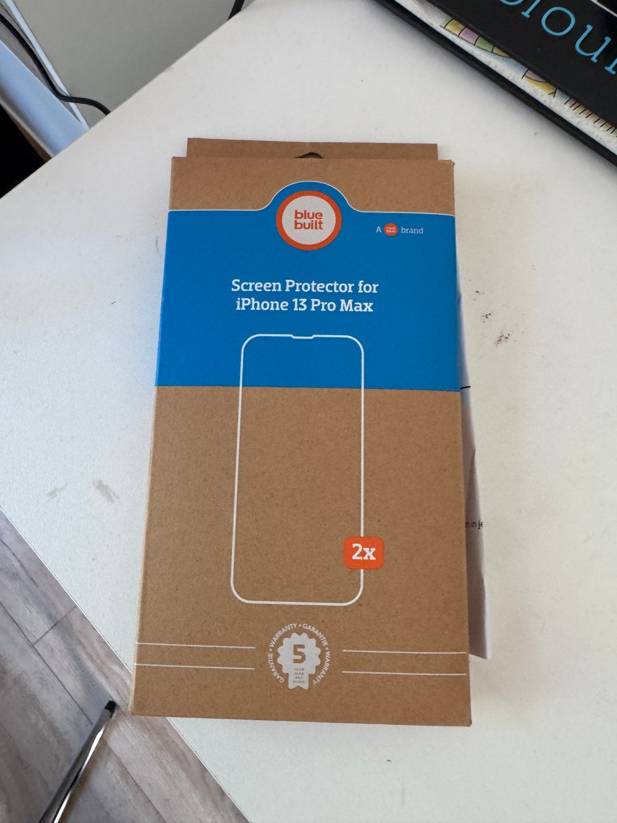 Blue Built Screen Protector voor iPhone 13 Pro Max (2x), Ophalen, Krasbestendig, Overige merken, Nieuw