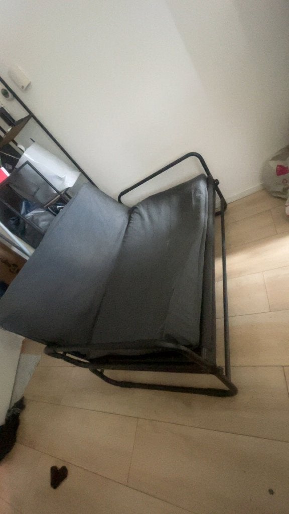Ikea slaapbank - Handig en compact., Ophalen, Zwart, Tweepersoons, Zo goed als nieuw