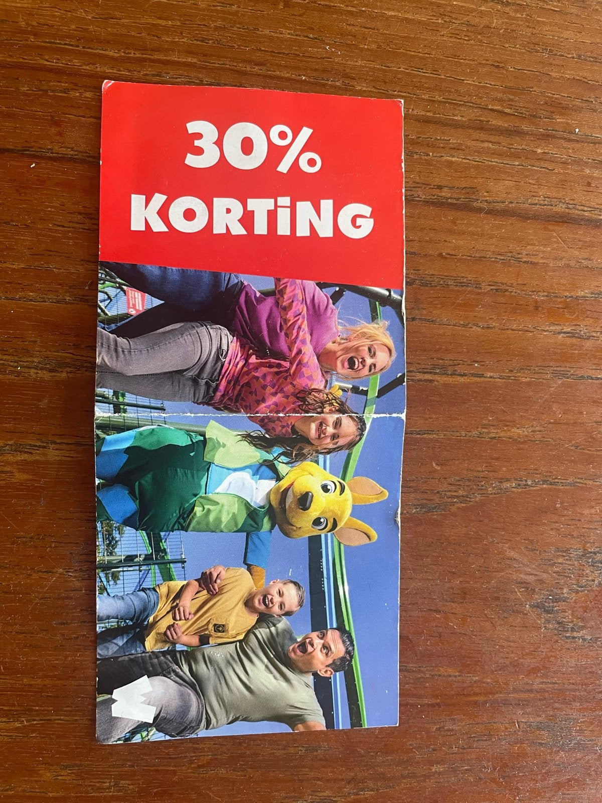 Walibi toegang volwassene met 30% korting, Eén persoon, Kortingskaart