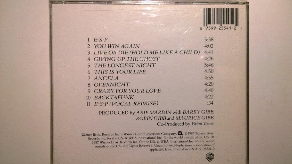 Bee Gees - E•S•P, Ophalen of Verzenden, 1980 - 1989, Zo goed als nieuw