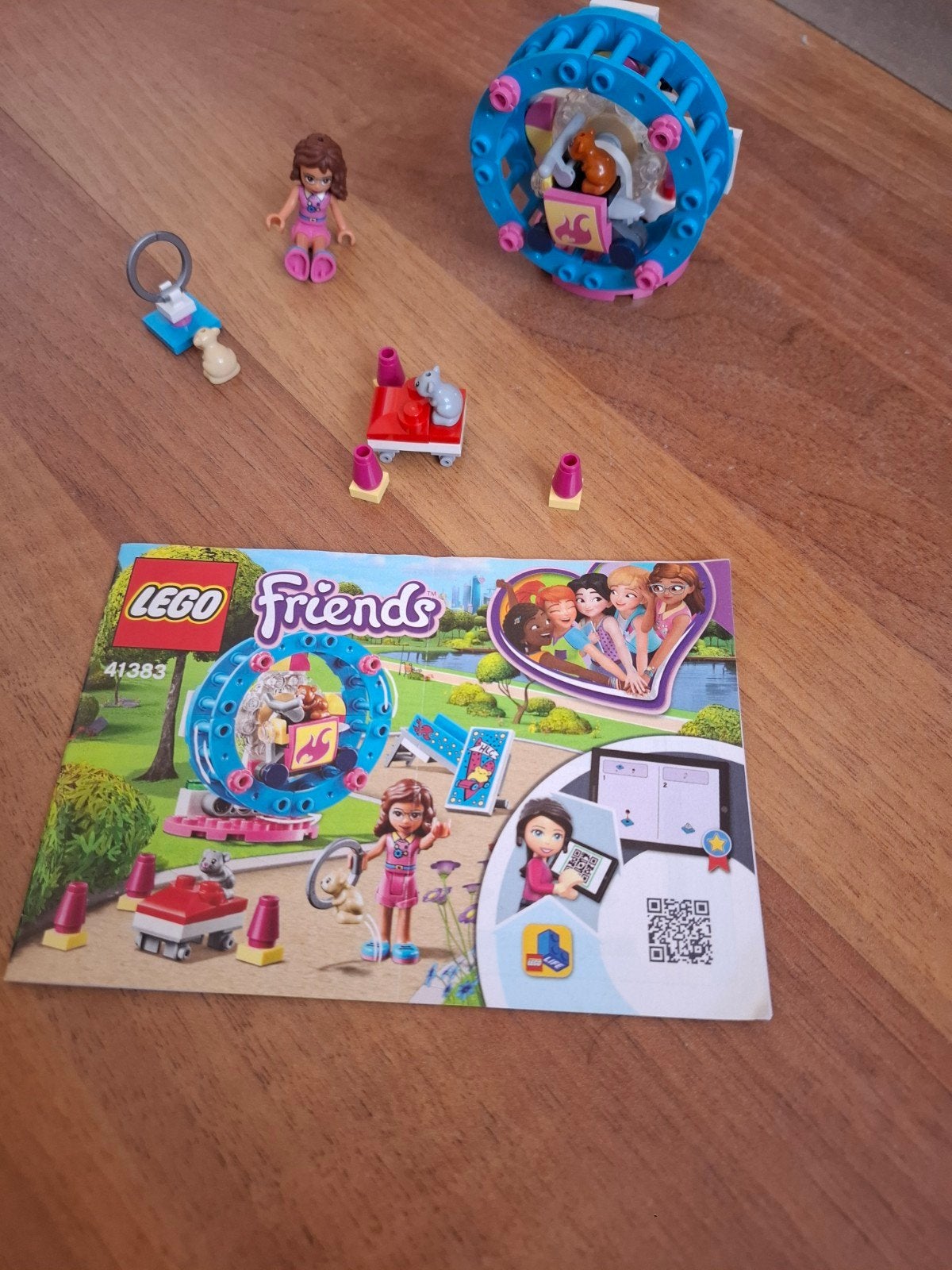 LEGO Friends 41383 Olivia's Hamster Speeltuin, Kinderen en Baby's, Speelgoed | Bouwstenen, Zo goed als nieuw, Overige merken, Ophalen