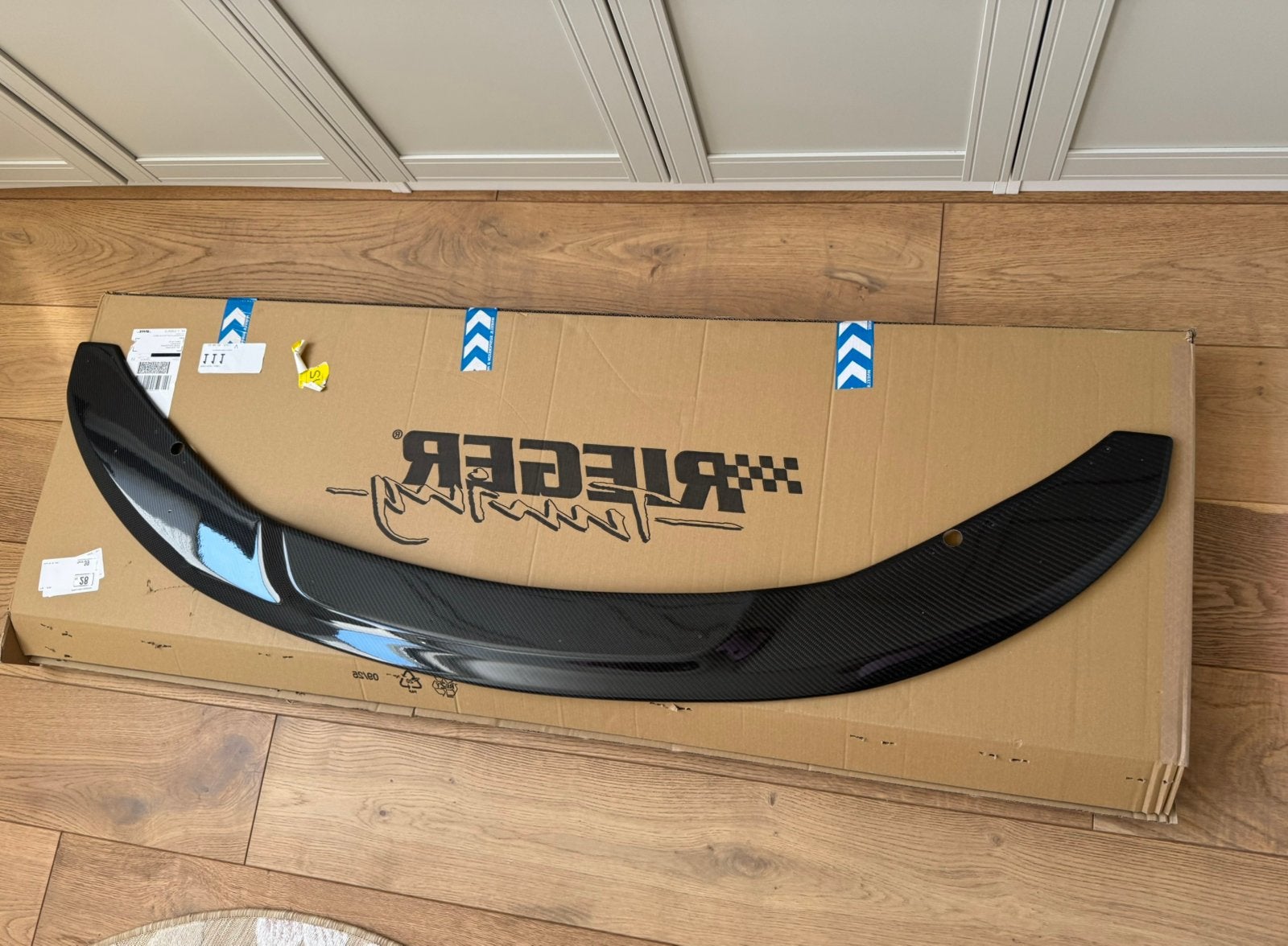 Rieger carbon voor spoilerlip bmw f serie m pakker bumper., Ophalen of Verzenden