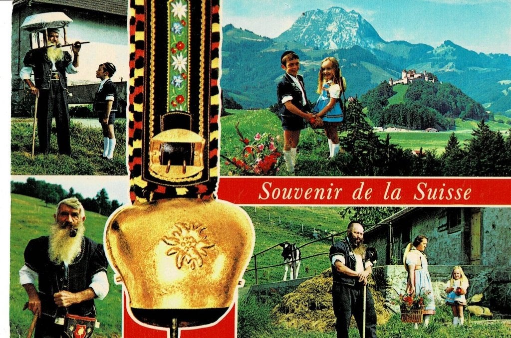 Zwitserland, Verzamelen, Ansichtkaarten | Buitenland, Ophalen of Verzenden, 1960 tot 1980, Gelopen, Overig Europa
