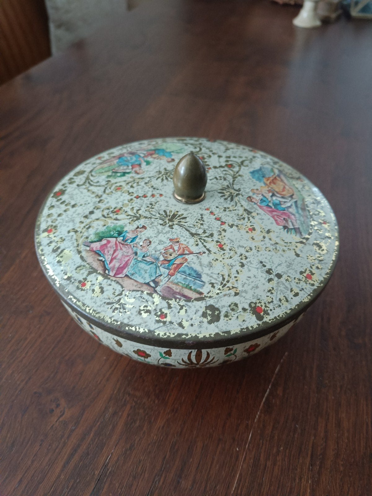 Oud decoratieve blik, Ophalen of Verzenden, Gebruikt, Overige merken