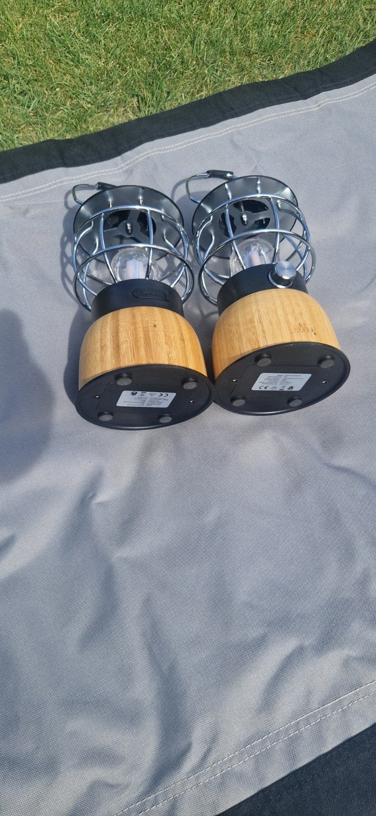 Obelink Yukon Bamboo Lantaarn - Stijlvolle Campinglamp, Caravans en Kamperen, Kampeeraccessoires, Ophalen, Zo goed als nieuw