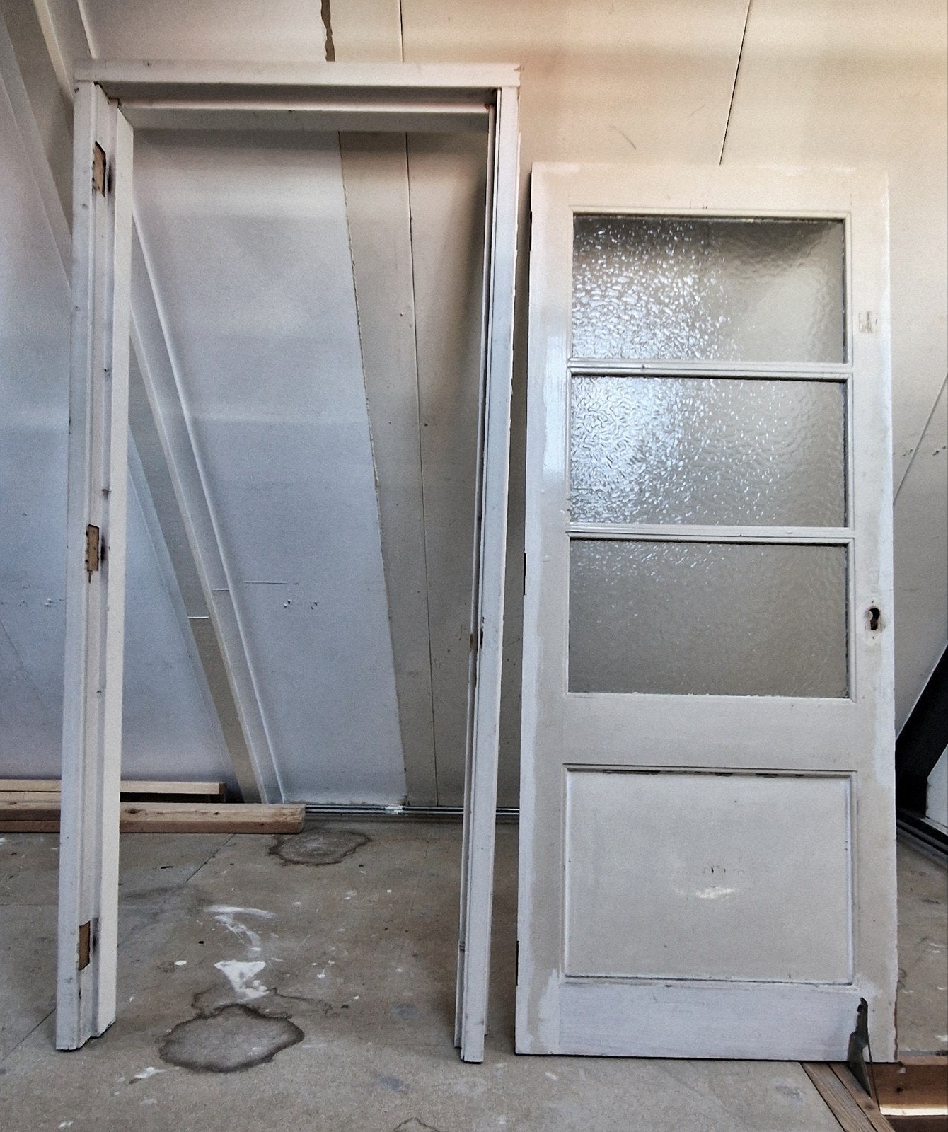 Binnendeur + kozijn (afwijkende maten), Doe-het-zelf en Verbouw, Ophalen, Gebruikt, Minder dan 80 cm, Binnendeur