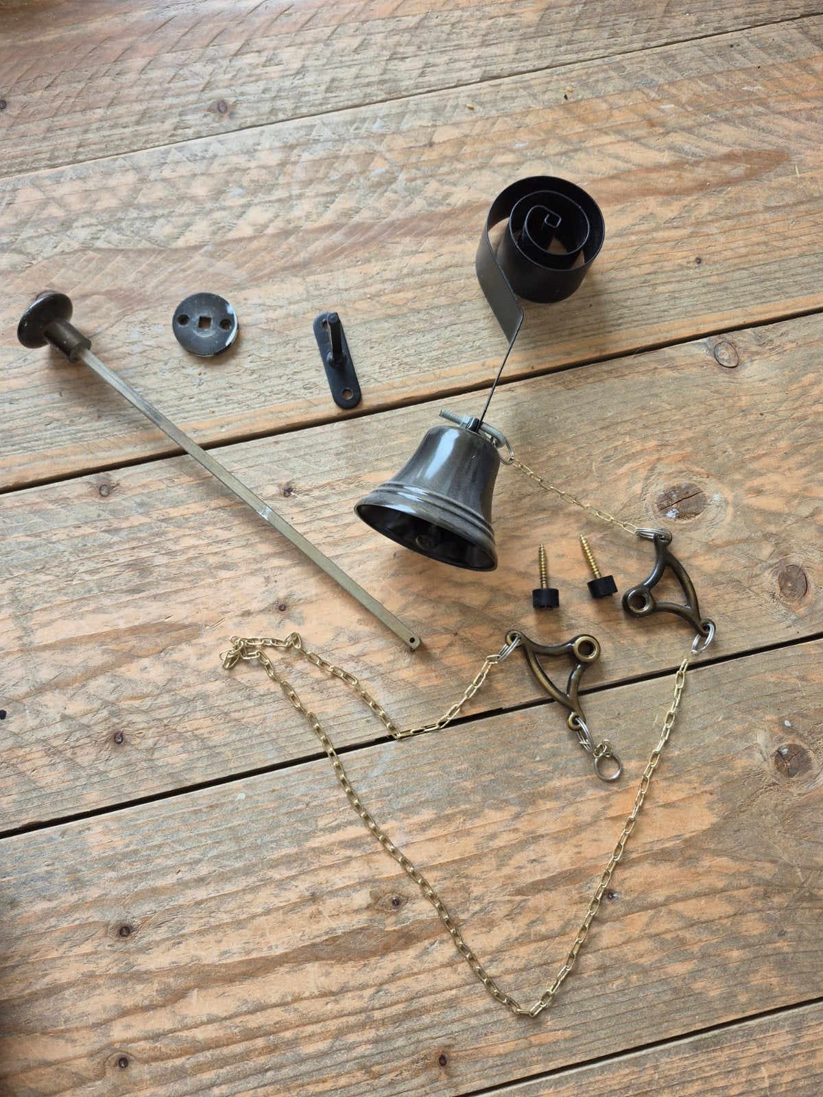 Deurbel met Ketting en Mechanisme, Ophalen