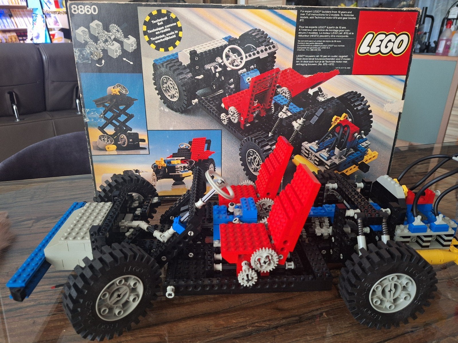 Lego Technic 8860 Auto Chassis uit de jaren '80 + extra's, Kinderen en Baby's, Speelgoed | Duplo en Lego, Ophalen of Verzenden