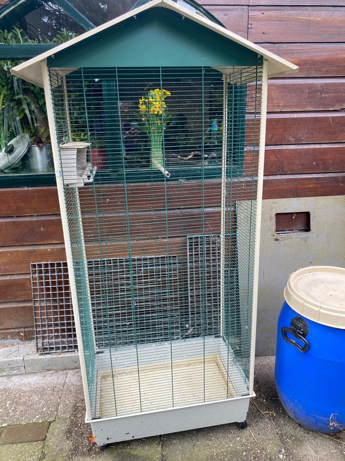Volière vogelkooi 🦜 op te halen in Baarn koopje!, Ophalen, Gebruikt, Aluminium, Volière