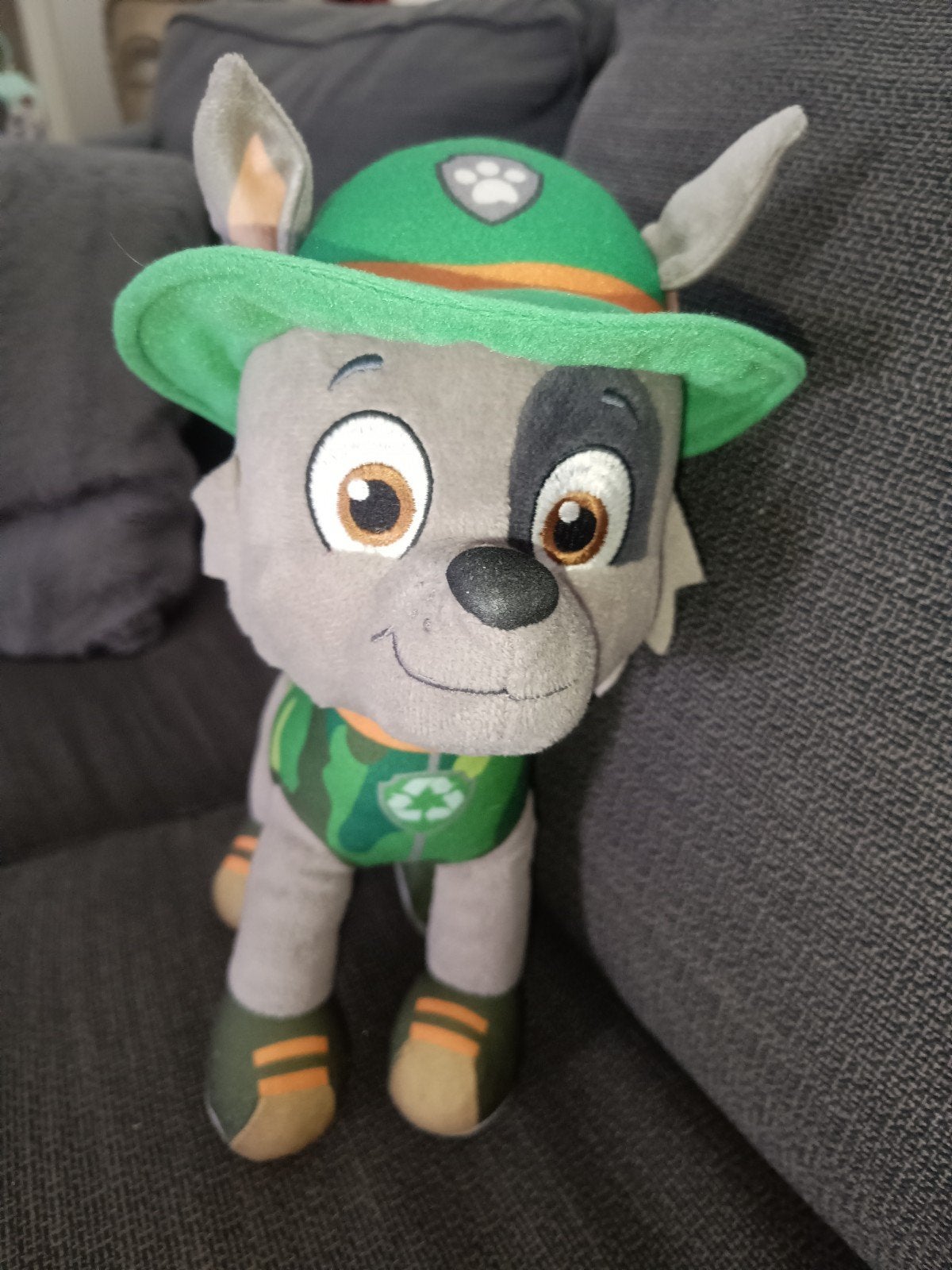 paw patrol pup knuffel rocky, Ophalen of Verzenden, Zo goed als nieuw