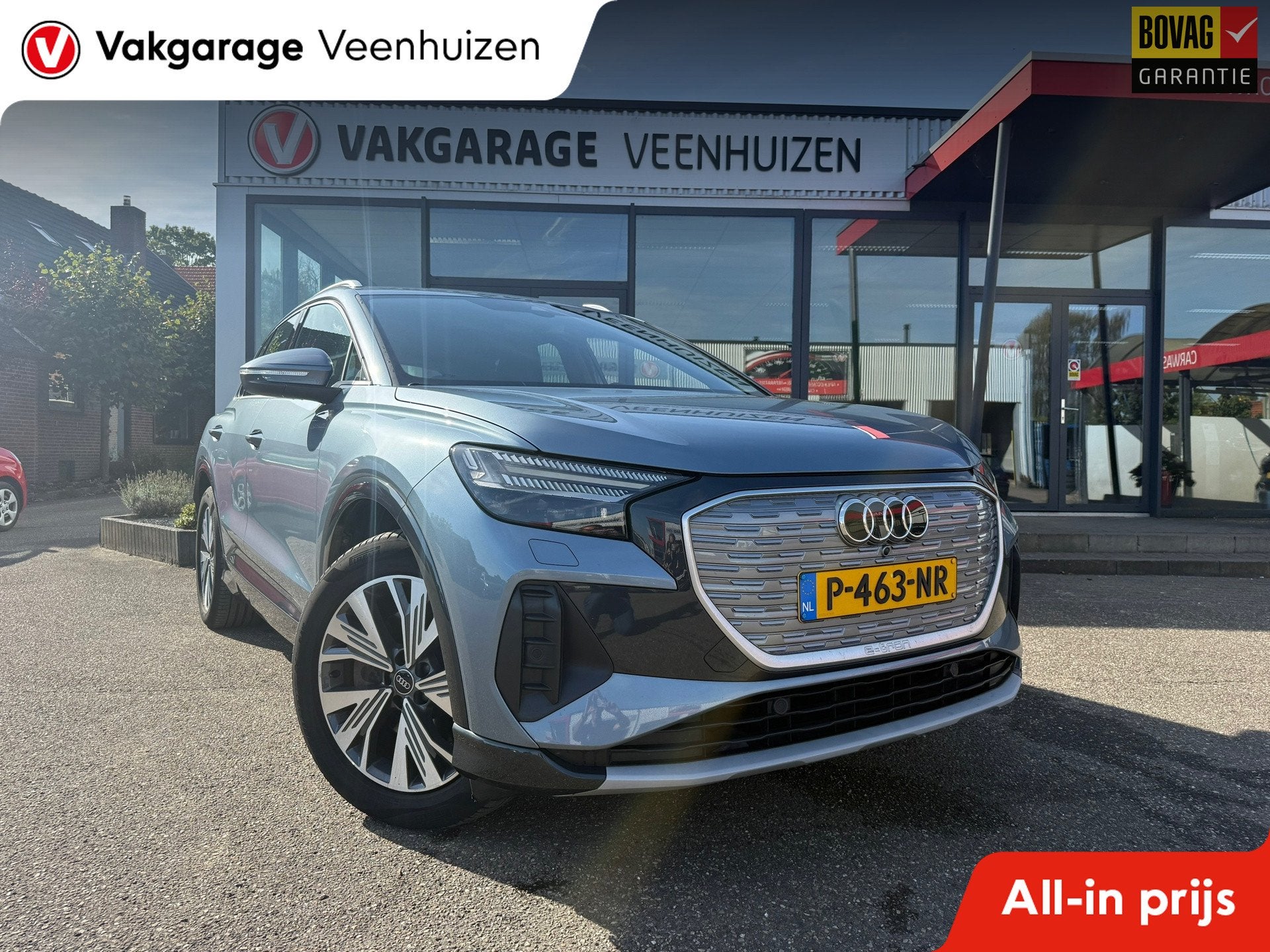 Audi Q4 e-tron 40 Advanced edition 77 kWh |rijklaar prijs|94, Auto's, Automaat, 12 maanden, Blauw, Origineel Nederlands