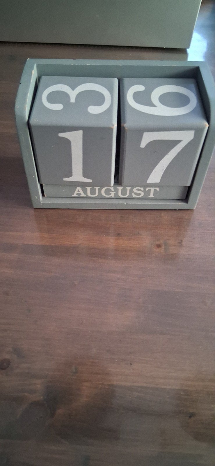 houten kalenderblok, Ophalen of Verzenden, Dagkalender, Gebruikt
