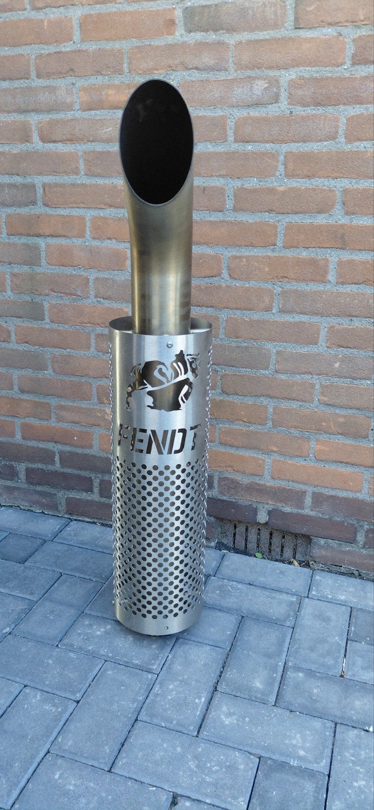 Fendt uitlaat met geperforeerde beschermkap, Ophalen of Verzenden, Gebruikt