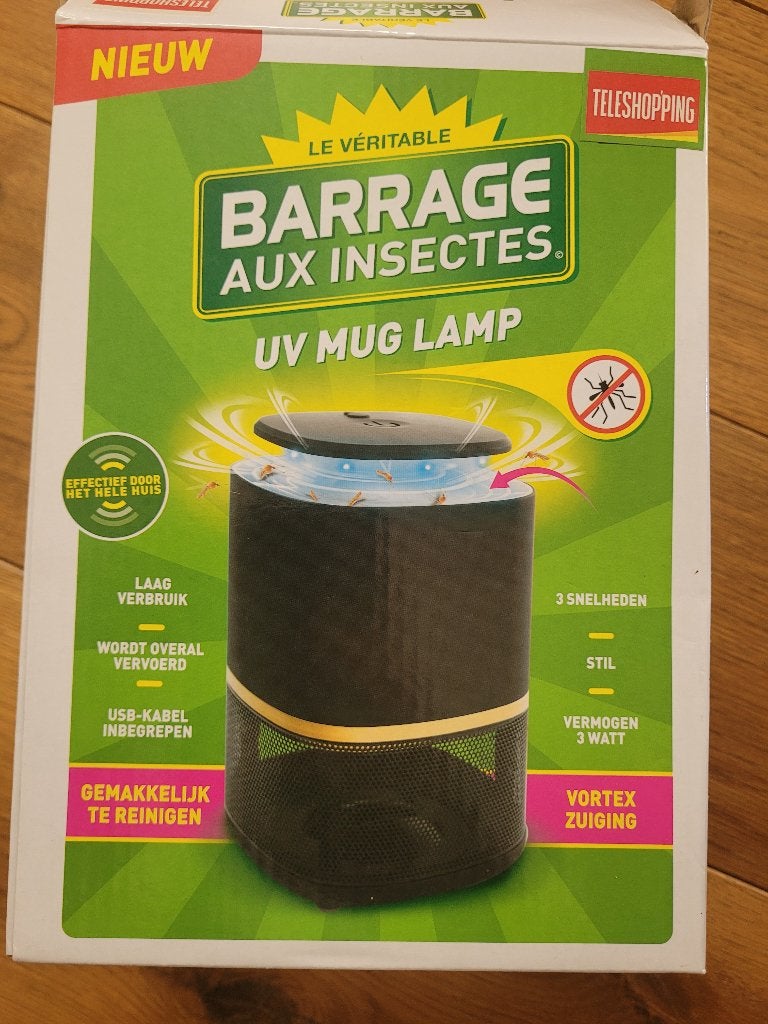 Muggenlamp UV met USB aansluiting, Caravans en Kamperen, Ophalen of Verzenden, Zo goed als nieuw