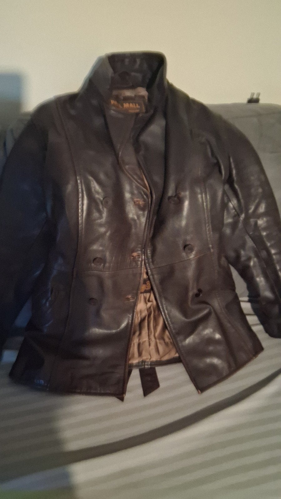 leren pilotenjack retro PME mt M, Ophalen of Verzenden, Gedragen, Maat 52/54 (L), Bruin