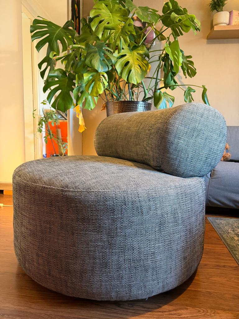 Draai fauteuil Loods5 - Comfortabel en stijlvol, Ophalen, Zo goed als nieuw, Stof, Rechthoekig