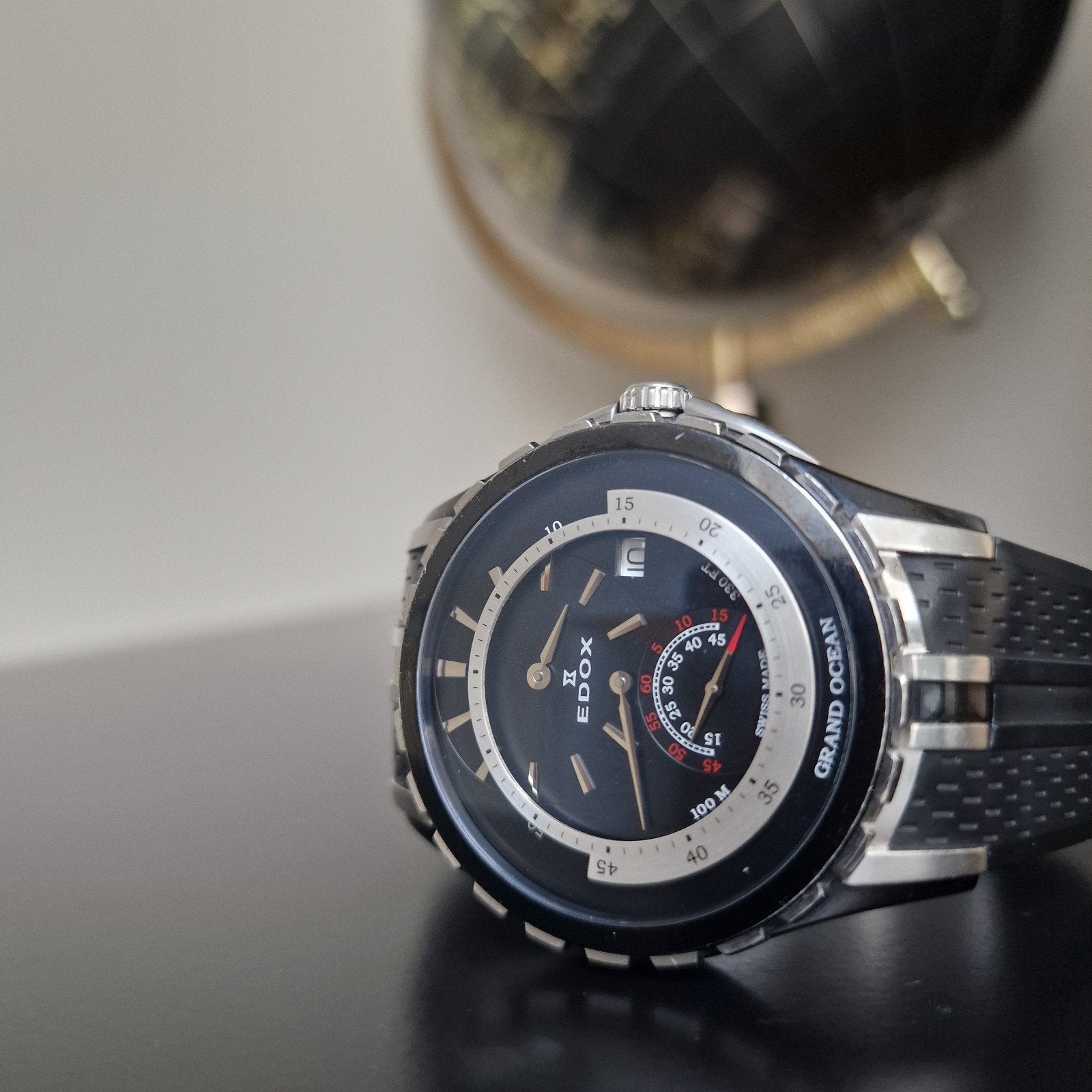 Edox Grand Ocean Polshorloge Regulator, Sieraden, Tassen en Uiterlijk, Horloges | Heren, Overige merken, Info@edox.ch, Ophalen of Verzenden