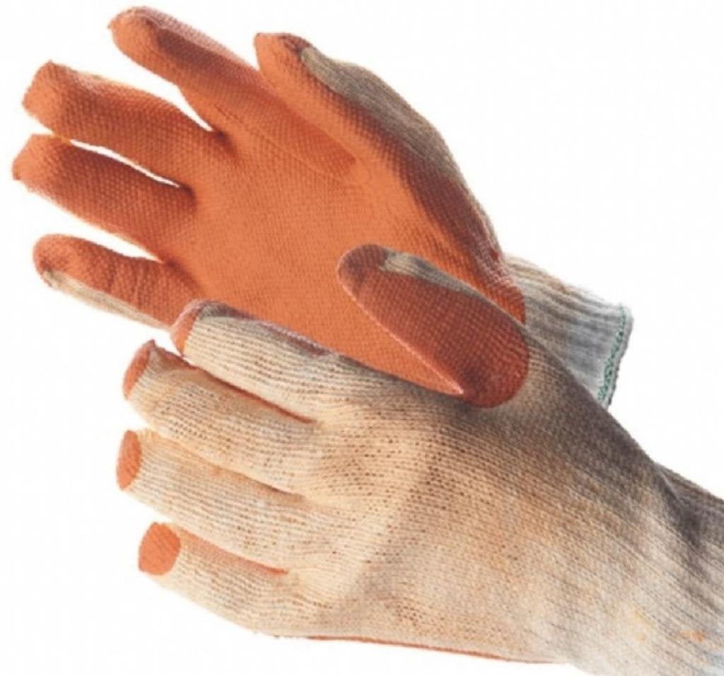 Werkhandschoenen Latex / Rubber  Maat: L (10)  Nieuw, -, Dames, -, Nieuw