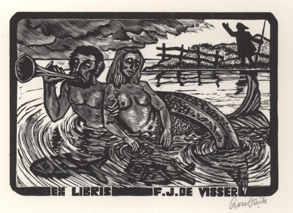 0716 Ex Libris Nederland : Lou Strik, 1995, Verzenden