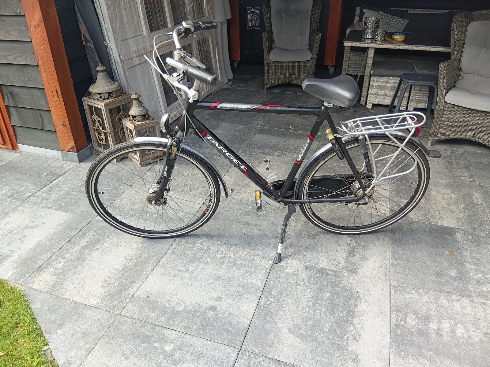 Target fiets zwart, Velgrem, Versnellingen, Ophalen, Overige merken