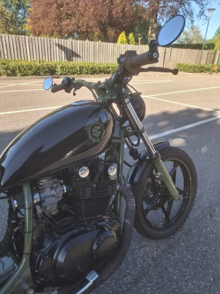 Susuki GS 450 1988 - Cafe Racer Custom, Motoren, Motoren | Suzuki, 450 cc, 2 cilinders, Chopper, Particulier