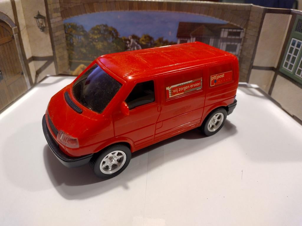 Vw busje rood Dickie plastic, Ophalen of Verzenden