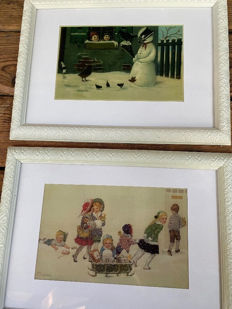 Kerst wanddecoratie print Franziska Schenkel, Gebruikt, Onbekend, Ophalen of Verzenden, Onbekend