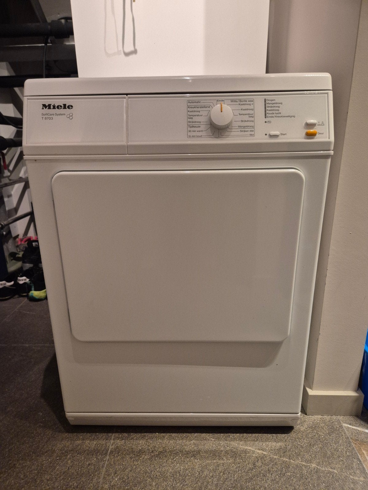 Miele SoftCare System T8703 Droger - Gebruikt, Witgoed en Apparatuur, Ophalen, 6 tot 8 kg, Gebruikt, Voorlader