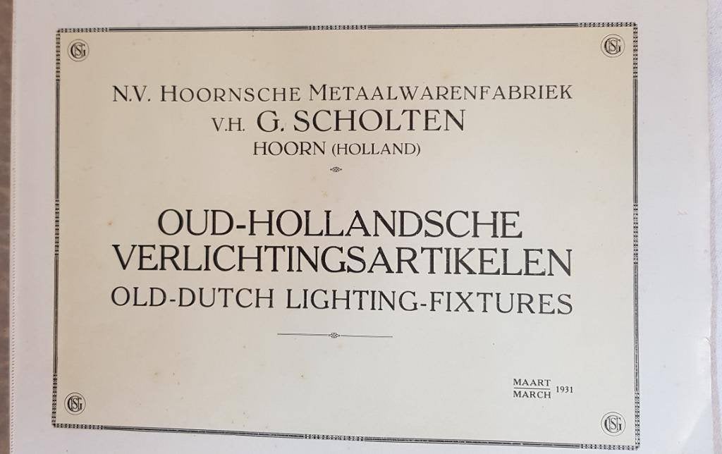 Catalogus Oud-Hollandsche Verlichtingsartikelen, Ophalen of Verzenden, Overige typen