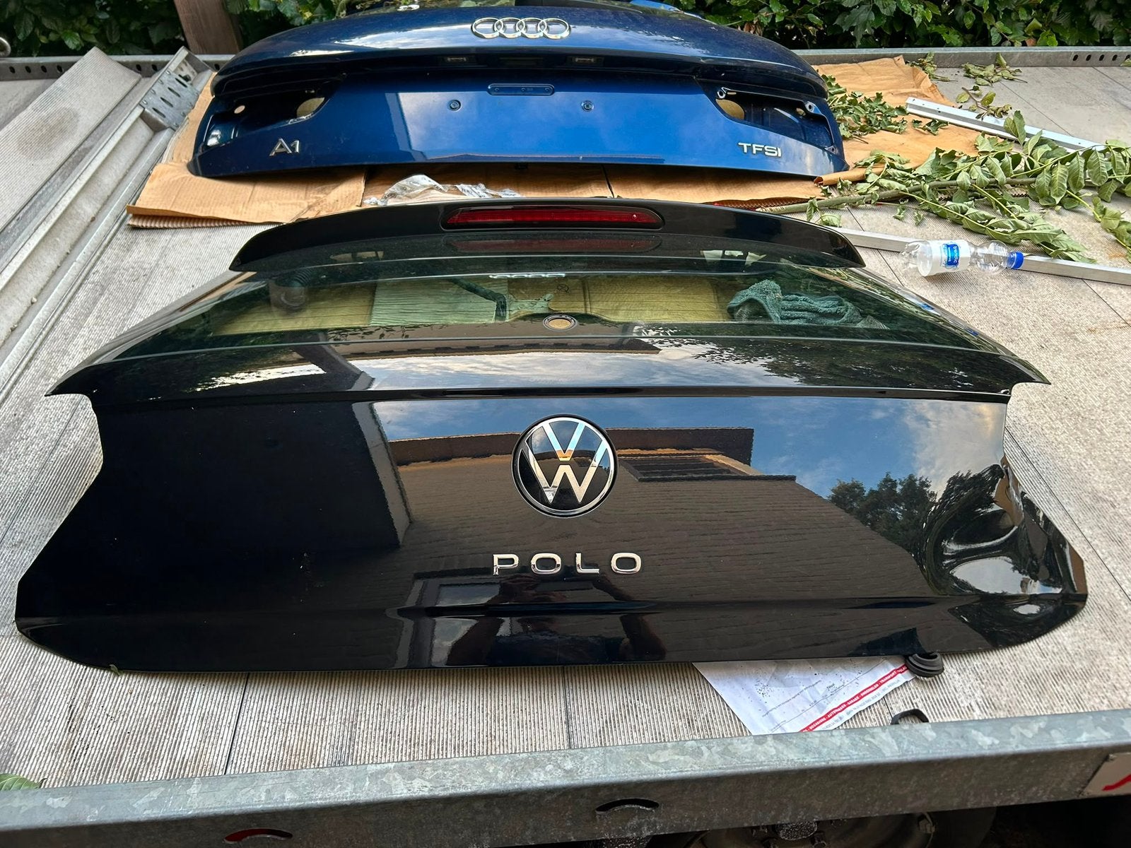 Achterklep  zwart VW polo 2018-2022, Auto-onderdelen, Carrosserie en Plaatwerk, Ophalen, Voor, Achterklep