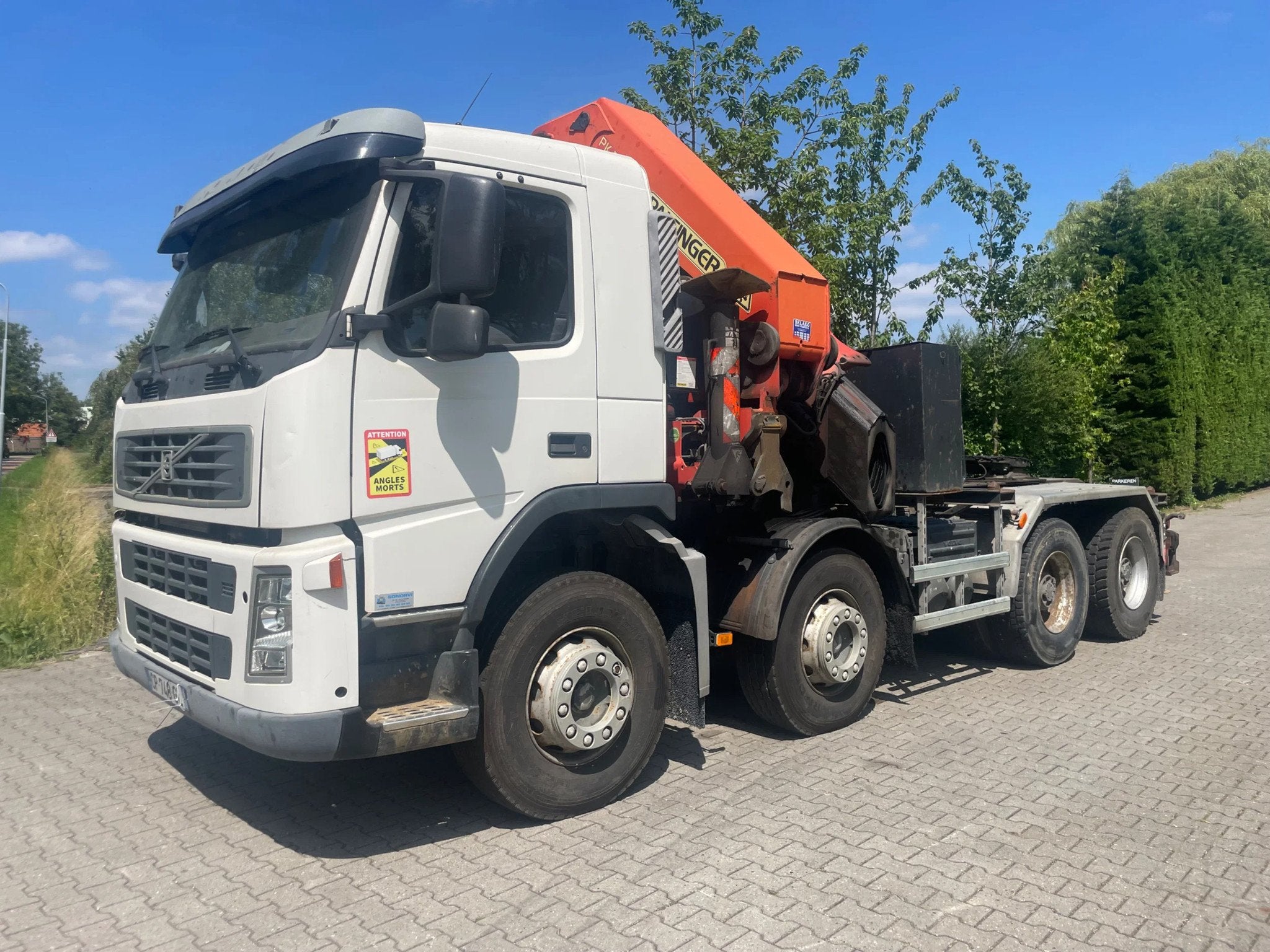 Volvo FM 400 with palfinger PK56002 8x hydrolic crane krane, Achterwielaandrijving, Overige brandstoffen, Wit, Bedrijf