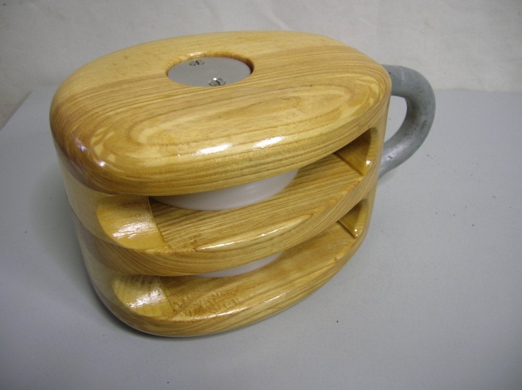 Houten Dubbelschijfs Blokken, Katrollen, 18 - 20 mm, Watersport en Boten, Ophalen of Verzenden, Nieuw, Lijn of Blok