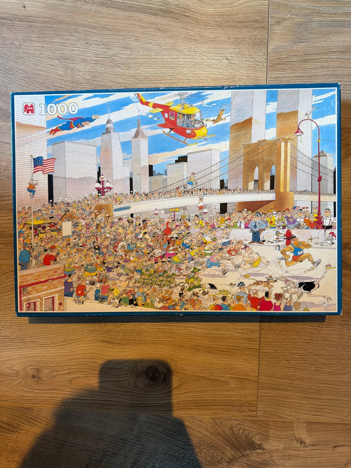 Jan van Haasteren Legpuzzel New York Marathon 1000 stukjes, Ophalen of Verzenden, 500 t/m 1500 stukjes, Gebruikt, Legpuzzel