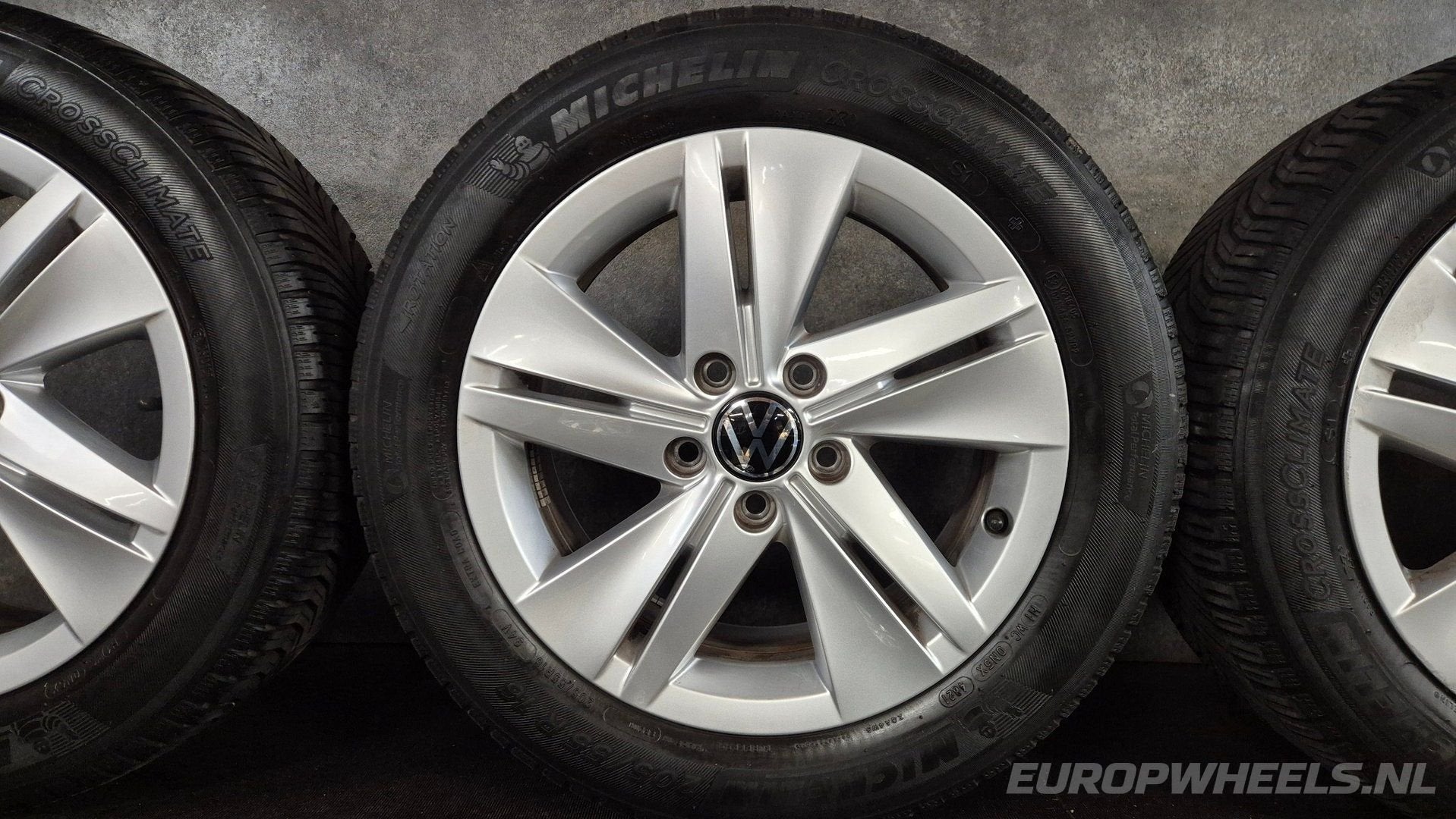 16 inch VW Caddy 2K 2KN velgen Michelin all season, Gebruikt, -, Banden en Velgen, All Season