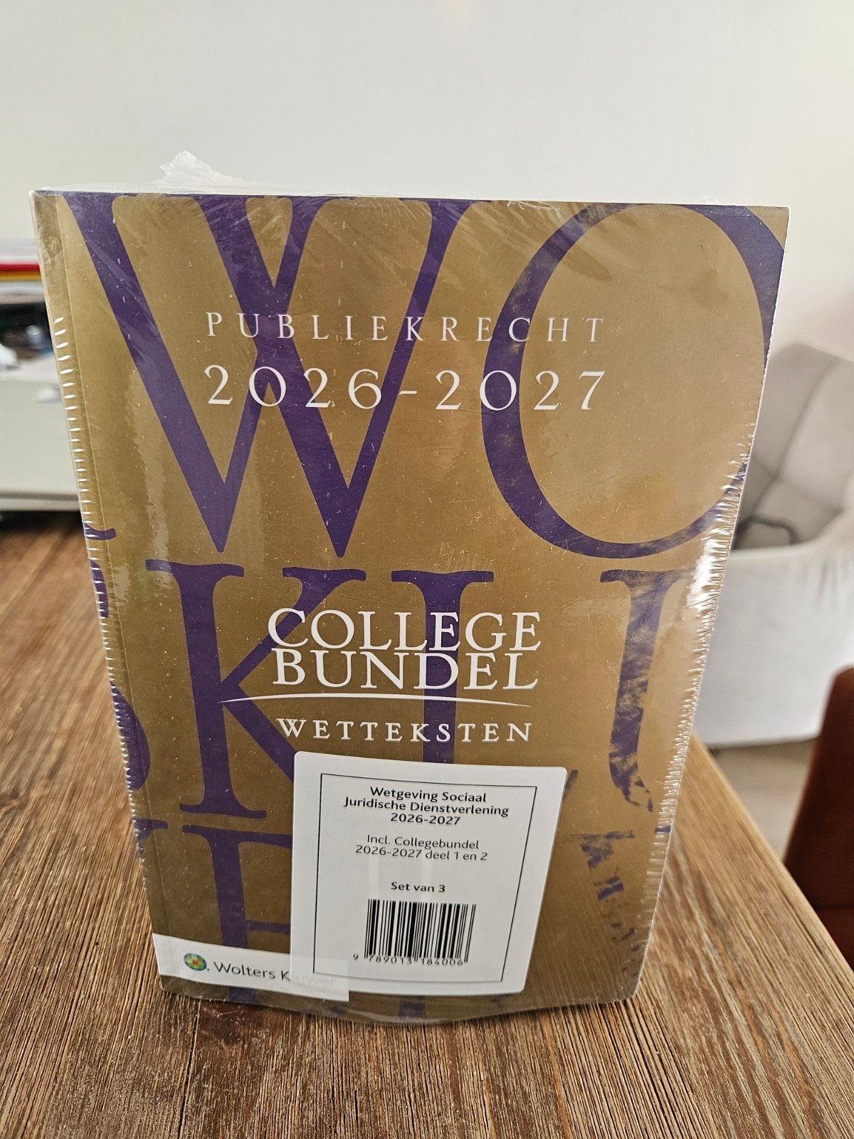 Collegebundel Wettenteksten 2026-2027 (Set van 3), Boeken, Nieuw, Wolters Kluwer, Gamma, HBO