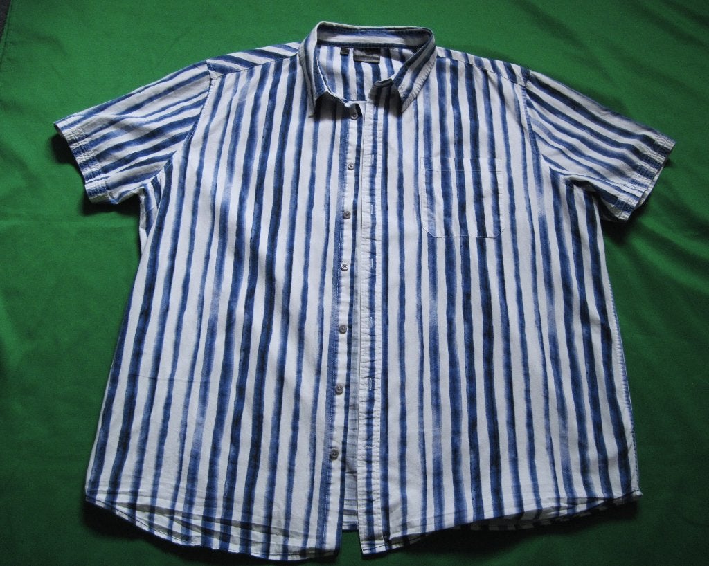 g1   MOOI OVERHEMD van BPC Maat:3XL/4XL, Kleding | Heren, Grote Maten, Ophalen of Verzenden, Zo goed als nieuw, Blauw, Overhemd