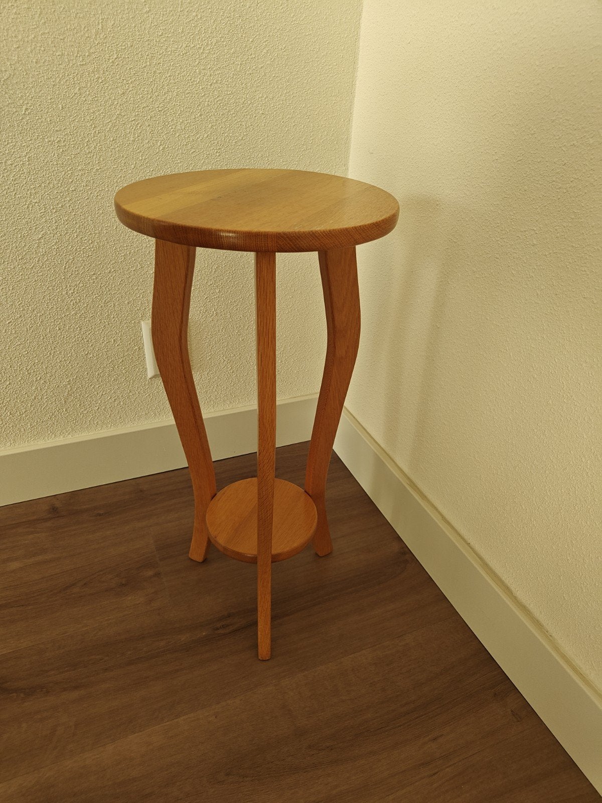 Prachtige Vintage Plantentafel / Bijzettafel (Art Deco / Ams, Ophalen, Rond, Minder dan 55 cm, 60 cm of meer