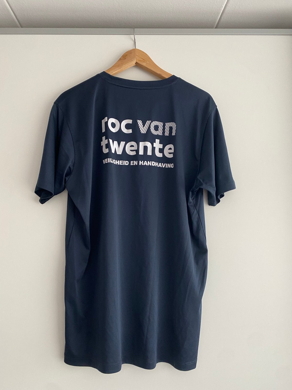 Sportshirt ROC Twente Veiligheid en Handhaving, Ophalen of Verzenden, Gedragen, Overige maten, Blauw