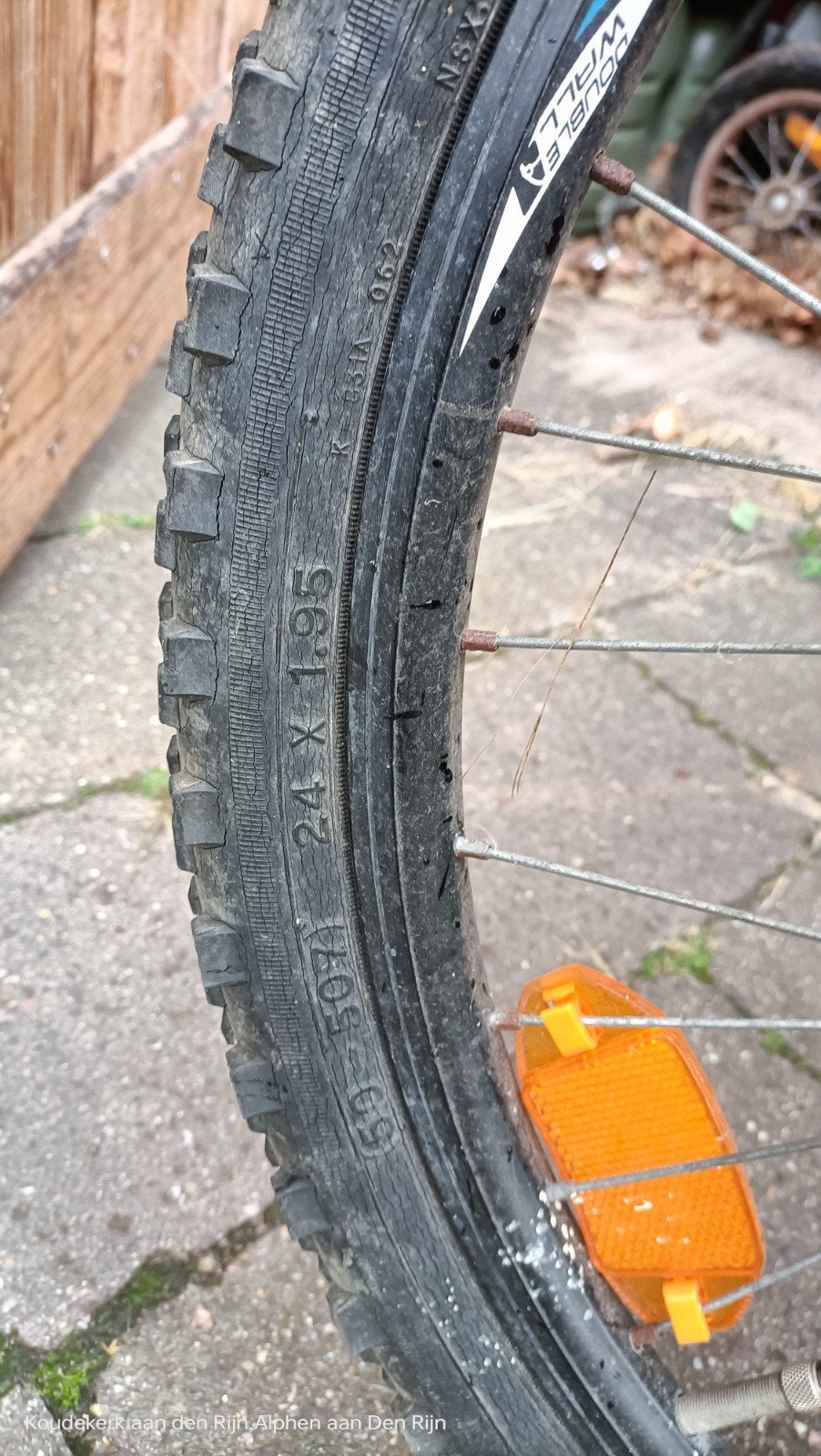 Blauwe mountainbike 24 inch - Volledig geveerd, Gebruikt, Ophalen of Verzenden, Schijfrem, Overige merken