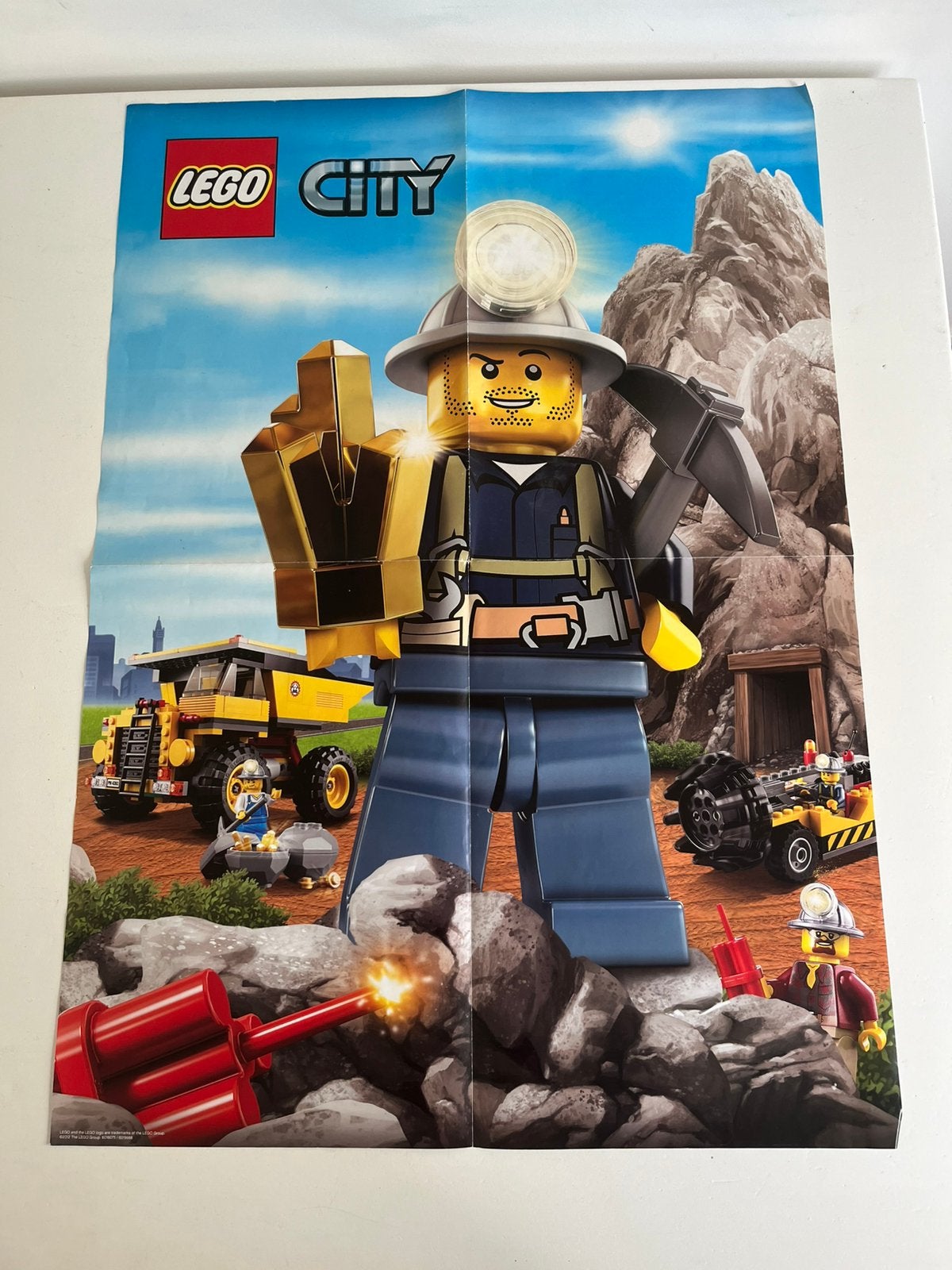 Originele LEGO City Mining / Mijnwerkers Poster (2012), Ophalen of Verzenden, Zo goed als nieuw, Lego, City